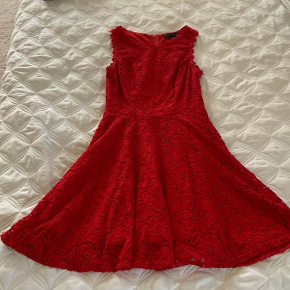 Worn once! Junior’s City Studio size 1 lace dress - Picture 1 of 3